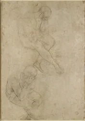 Verso: Zwei Studien eines älteren Mannes, WA1846.210